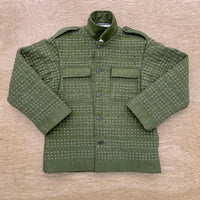 Hand Quilted Repurposed Vintage Army Jacket
