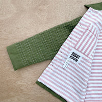 Hand Quilted Repurposed Vintage Army Jacket with Brushed Cotton Lining