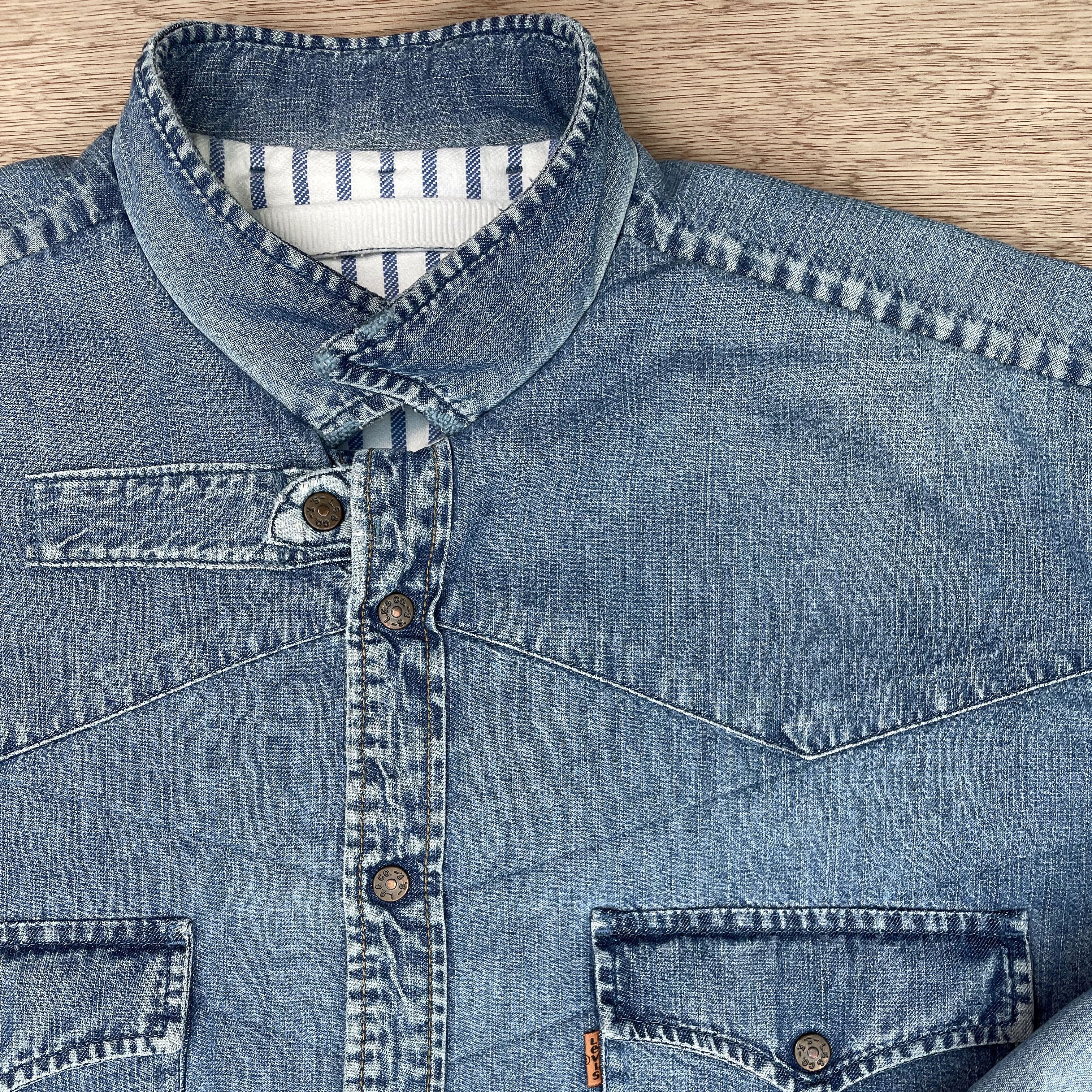 Quilted Repurposed Blue Denim Levi's Jacket – Recut Room